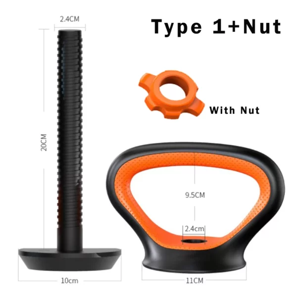 Kettlebell handle for workouts at home or the gym, designed for arm strength. - Image 8