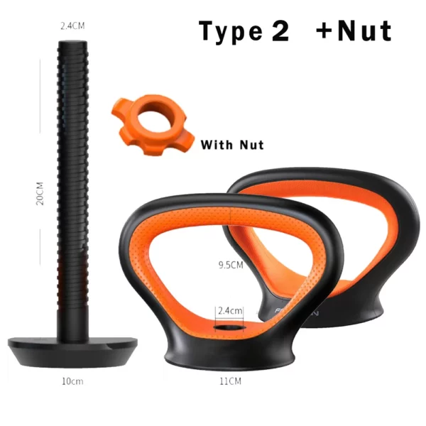 Kettlebell handle for workouts at home or the gym, designed for arm strength. - Image 7