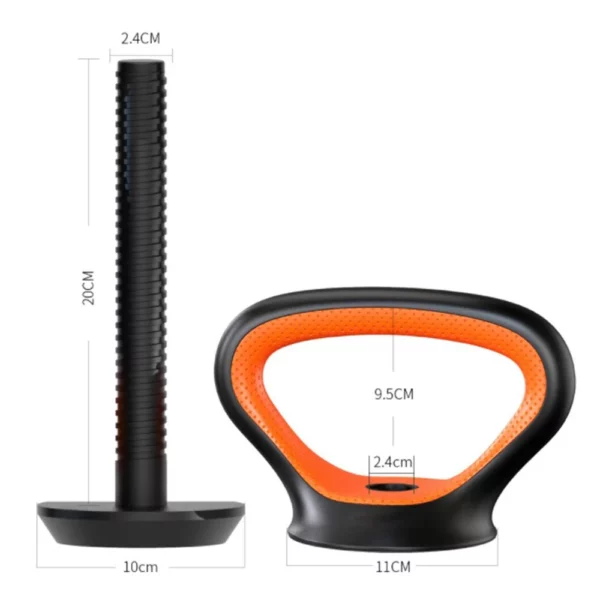 Kettlebell handle for workouts at home or the gym, designed for arm strength. - Image 2