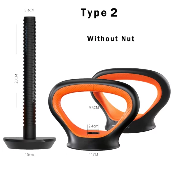 Kettlebell handle for workouts at home or the gym, designed for arm strength. - Image 9