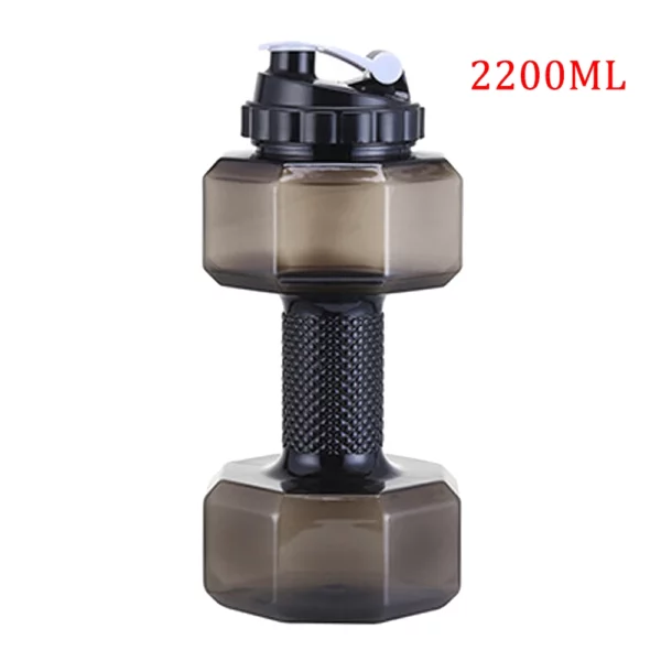 Water Dumbbell Sport Bottle Large Capacity Gym Running	Fitness Bodybuilding Exercise Outdoor Bicycle Camping Cycling Bottle - Image 11