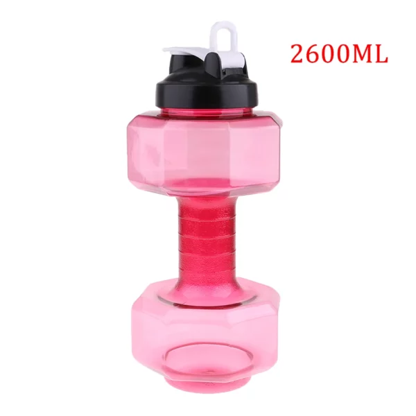 Water Dumbbell Sport Bottle Large Capacity Gym Running	Fitness Bodybuilding Exercise Outdoor Bicycle Camping Cycling Bottle - Image 9