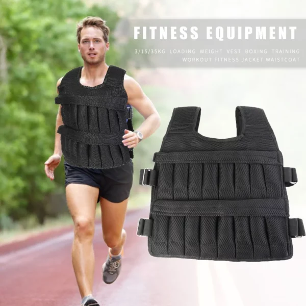 Gilet de poids réglable pour la course - de 3 à 50 kg – Image 4