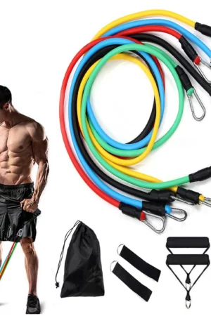 Ensemble de Bandes de Résistance de 11 Pièces pour l'Entraînement Musculaire.