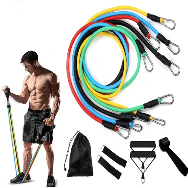 Ensemble de Bandes de Résistance de 11 Pièces pour l'Entraînement Musculaire.
