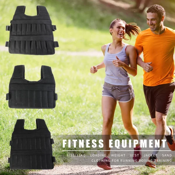 Gilet de poids réglable pour la course - de 3 à 50 kg – Image 3