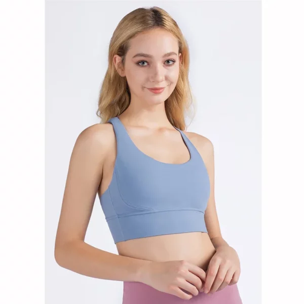 Sports Top Woman Gym Push Up Sexy Sports Bra Yoga Seamless Without Underwire Camisole Bras Women's Top With Cups Summer Lingerie - Image 12