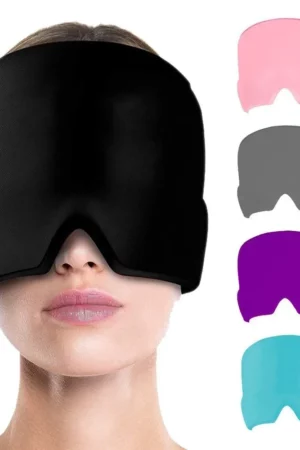 Hot Compress Head Cover Gel Ice Mask Relief Stretchable Head Cover Relieve fatigueCold compress headband, ice compress eye mask