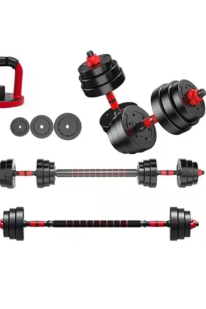 Ensemble Haltères/Barre/Kettlebell Tout-en-un Réglable