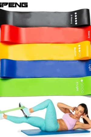 Resistance Band Set with 5 Levels for Home Gym