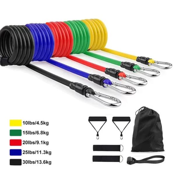 Ensemble de Bandes de Résistance de 11 Pièces pour l'Entraînement Musculaire. – Image 6