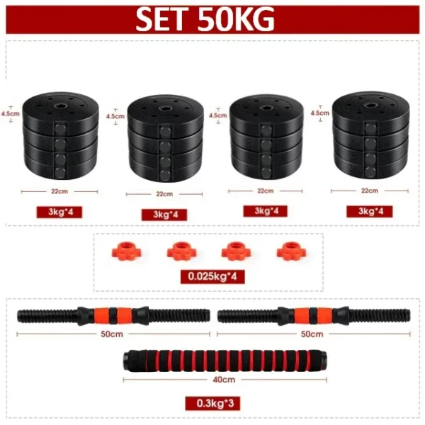 Adjustable Dumbbells Set (10kg-50kg) - Image 7