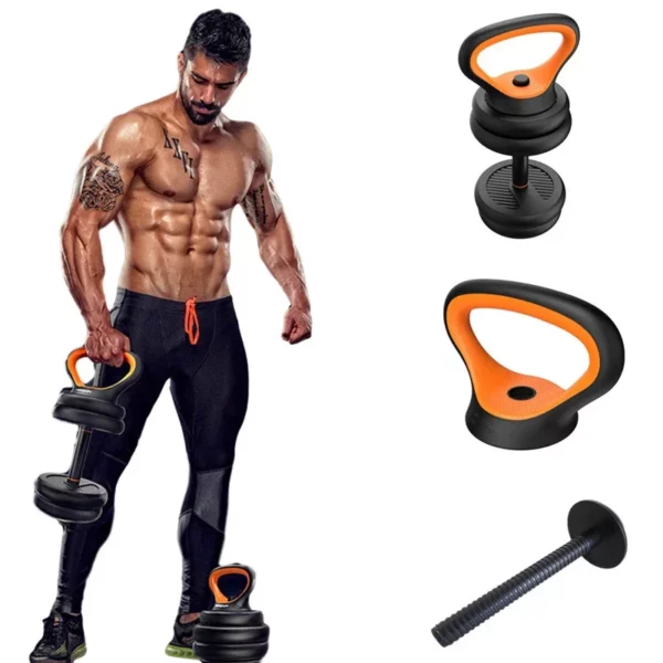 Kettlebell handle for workouts at home or the gym, designed for arm strength.