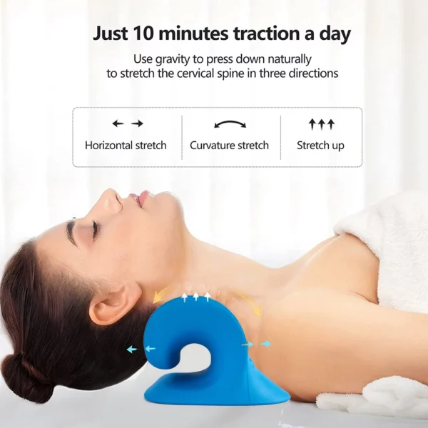 Heated Neck Stretcher for Neck Pain Relief Orthopedic Cervical Traction Device Pillow Heating Shoulder Relaxer Shiatsu Massager - Image 3