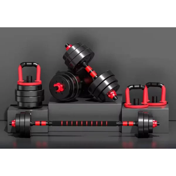 Ensemble Haltères/Barre/Kettlebell Tout-en-un Réglable – Image 3