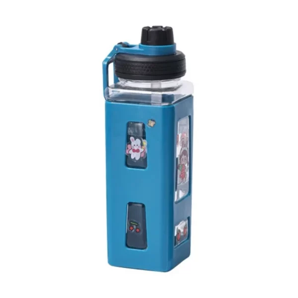 600ML Portable Sports Water Mug Square Outdoor Sports Fitness Plastic Water Bottles Home Travel Adult Kids Drinkware Tools - Image 7