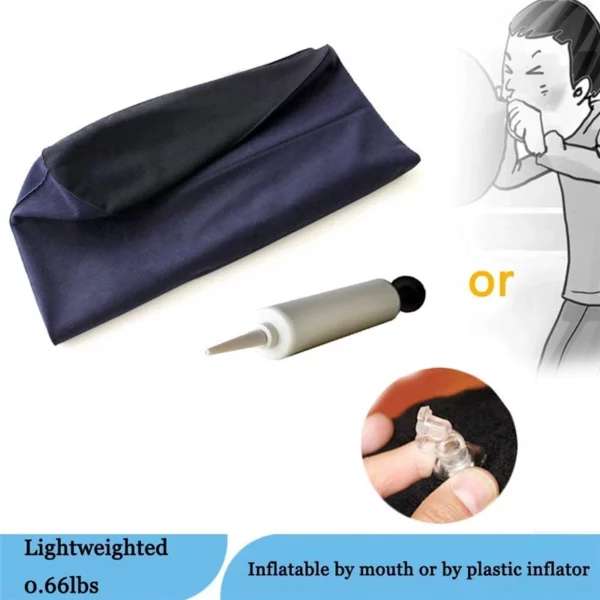 Multifunctional Inflatable Long Body Pillow Lumbar Leg Yoga Pillow Travel Positions Support Air Cushion For Home Bed Air Pillows - Image 6