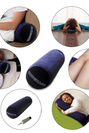 Multifunctional Inflatable Long Body Pillow Lumbar Leg Yoga Pillow Travel Positions Support Air Cushion For Home Bed Air Pillows