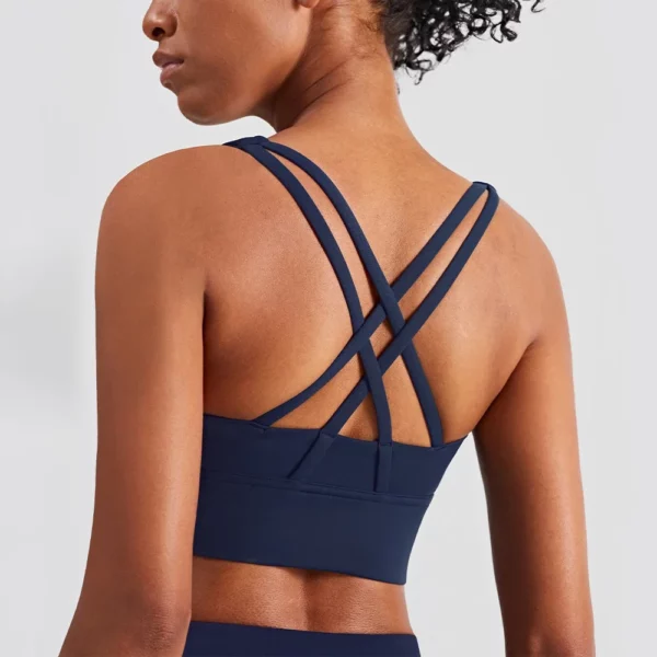 Sports Top Woman Gym Push Up Sexy Sports Bra Yoga Seamless Without Underwire Camisole Bras Women's Top With Cups Summer Lingerie