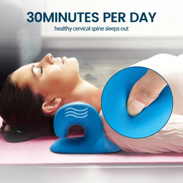 Heated Neck Stretcher for Neck Pain Relief Orthopedic Cervical Traction Device Pillow Heating Shoulder Relaxer Shiatsu Massager - Image 5