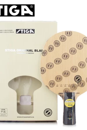 Stiga S2000 table tennis ball base plate with long/short handle paddles.