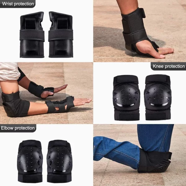 Set de Protection 6 Pièces : Genouillères, Coudières et Protège-poignets pour Tous – Image 5