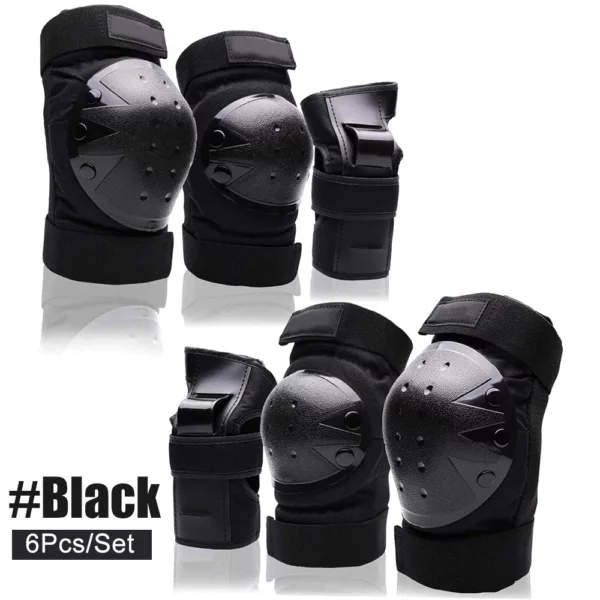 Set de Protection 6 Pièces : Genouillères, Coudières et Protège-poignets pour Tous – Image 7